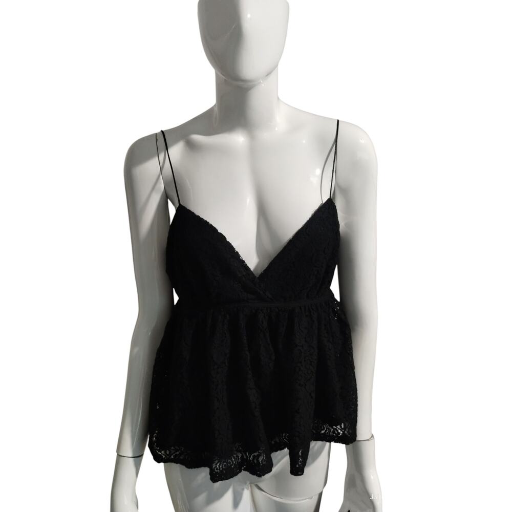Sun + Moon‎ Women's size Medium Lace Witchy Fairygoth Whimsigoth Babydoll Top